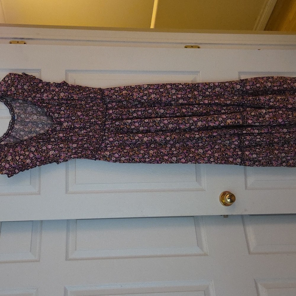 Old Navy Purple Floral Maxi Dress